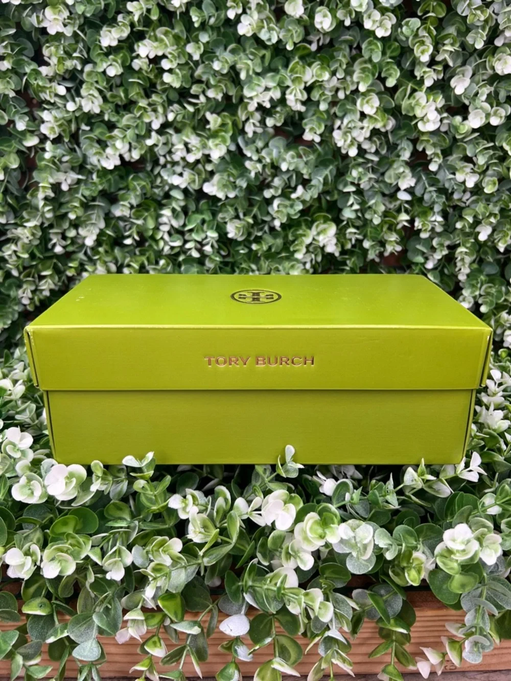 Tory Burch Green Shoe Box / Tissue Paper